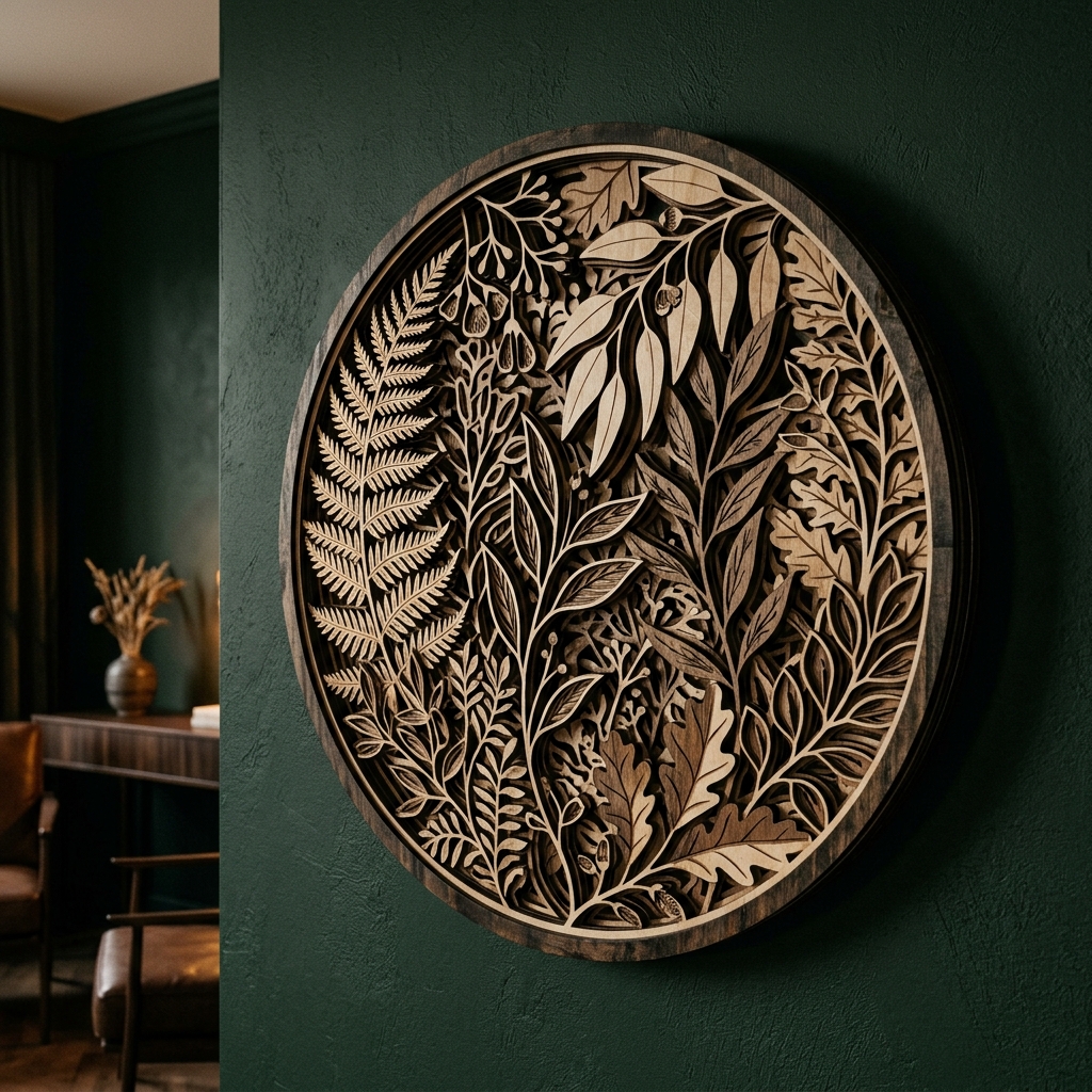 Multi-layer MDF wall art